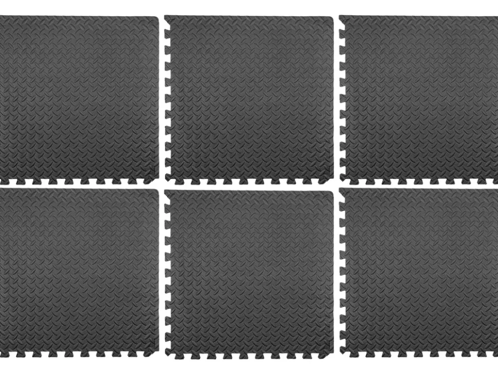 ZESTAW MAT OCHRONNYCH WARSZTAT/FITNESS. ZAWIERA 6 SZTUK 60X60CM 12MM GRUBOŚCI