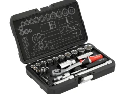 ZESTAW NARZĘDZIOWY 1/4"; 3/8" 34 ELEMENTY