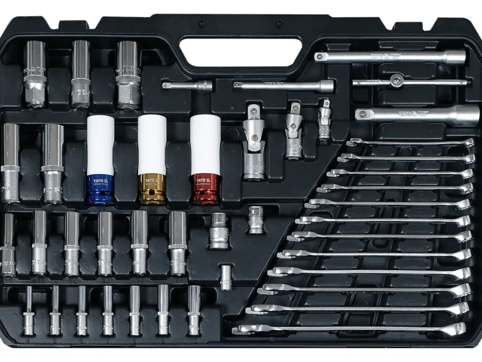 ZESTAW NARZĘDZIOWY 1/4", 3/8", 1/2" KPL 198 SZT