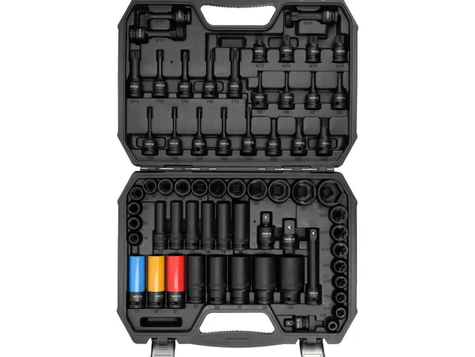 ZESTAW NARZĘDZI UDAROWYCH 1/2" 64 ELEMENTY