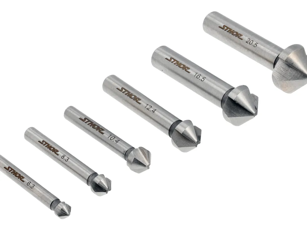 ZESTAW POGŁĘBIACZY DO METALU 6,3-20,5MM 6SZT.