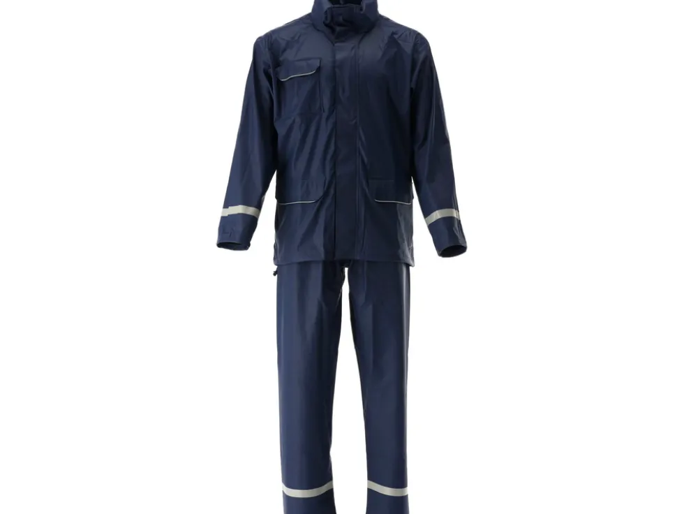 ZESTAW PRZECIWDESZCZOWY NAVY STRETCH ROZM. L
