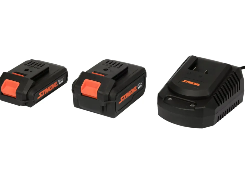 ZESTAW STARTOWY SYSTEM STHOR 20V - AKUMULATORY 2AH+4AH I ŁADOWARKA
