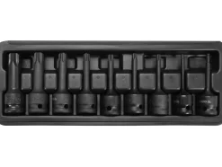ZESTAW 9 SZT UDAROWYCH KLUCZY TRZPIENIOWYCH TORX 1/2"