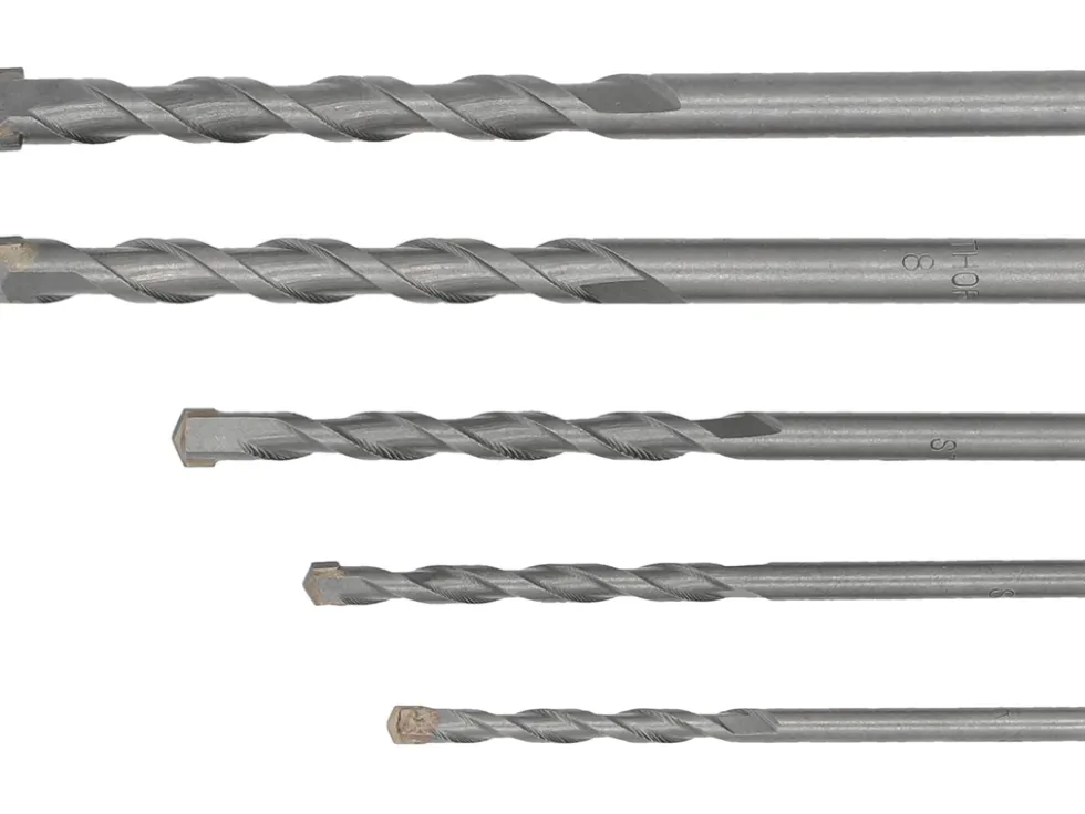 ZESTAW WIERTEŁ DO BETONU 4, 5, 6, 8, 10 MM